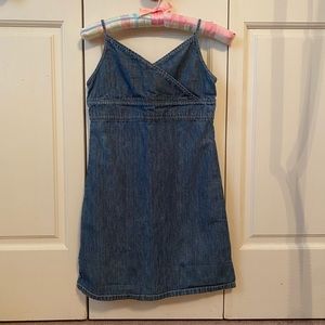 Gap Sleeveless Denim Dress Back Zipper Size M